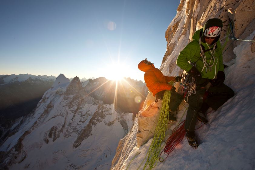 Conrad Anker and Renan Ozturk, India. Photo: Jimmy Chin. The North Face Rights 