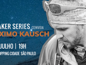 Montanhista Maximo Kausch participa de evento em loja TNF em São Paulo