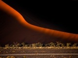 Reflexo do sol dado forma às montanhas de areia. - Foto: Cristiano Xavier/OneLapse